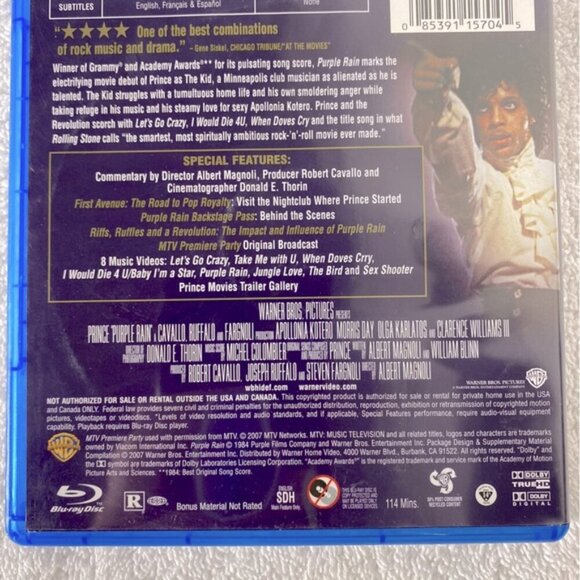 Blu Ray Disc Prince Purple Rain Movie - Picture 7 of 11